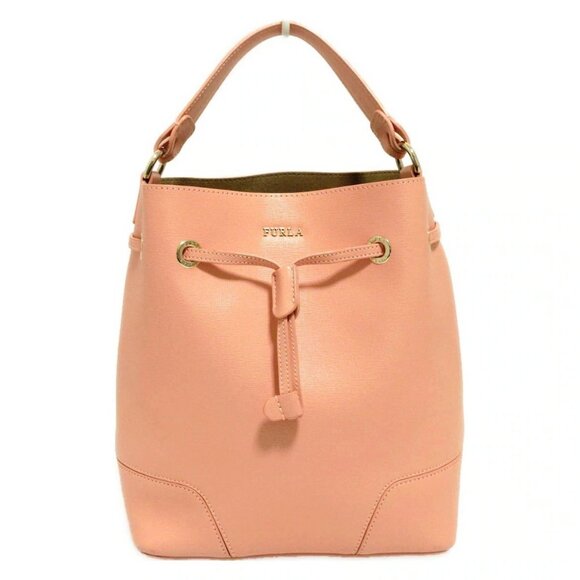 Auth FURLA Stacy - Pink Leather Handbag - Picture 1 of 10